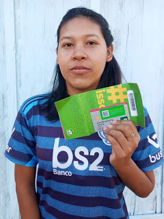 CUFA INDÍGENA TERENA - MT FAZ ENTREGA DE CARTÃO ALIMENTAÇÃO NA ALDEIA KOPENOTY