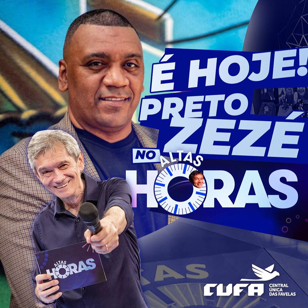 Presidente Nacional da CUFA participa hoje do programa Altas Horas
